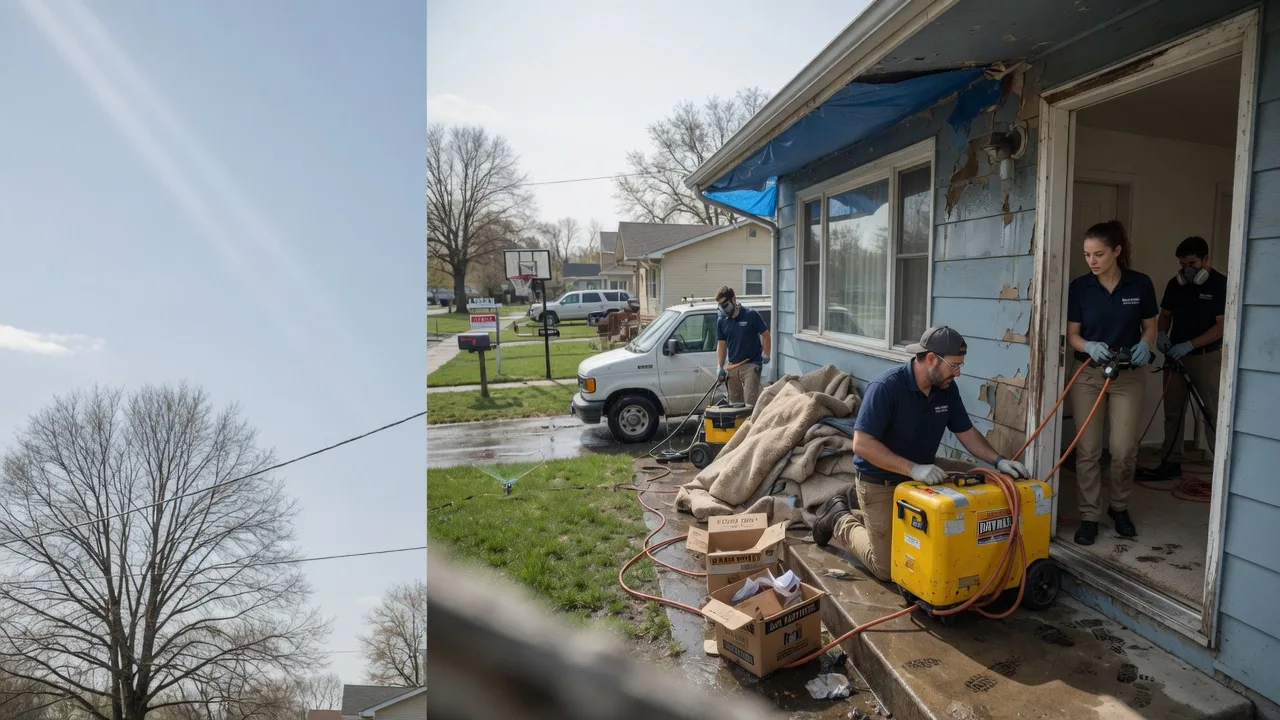 Basement Flood Cleanup in Belmont, OH near me